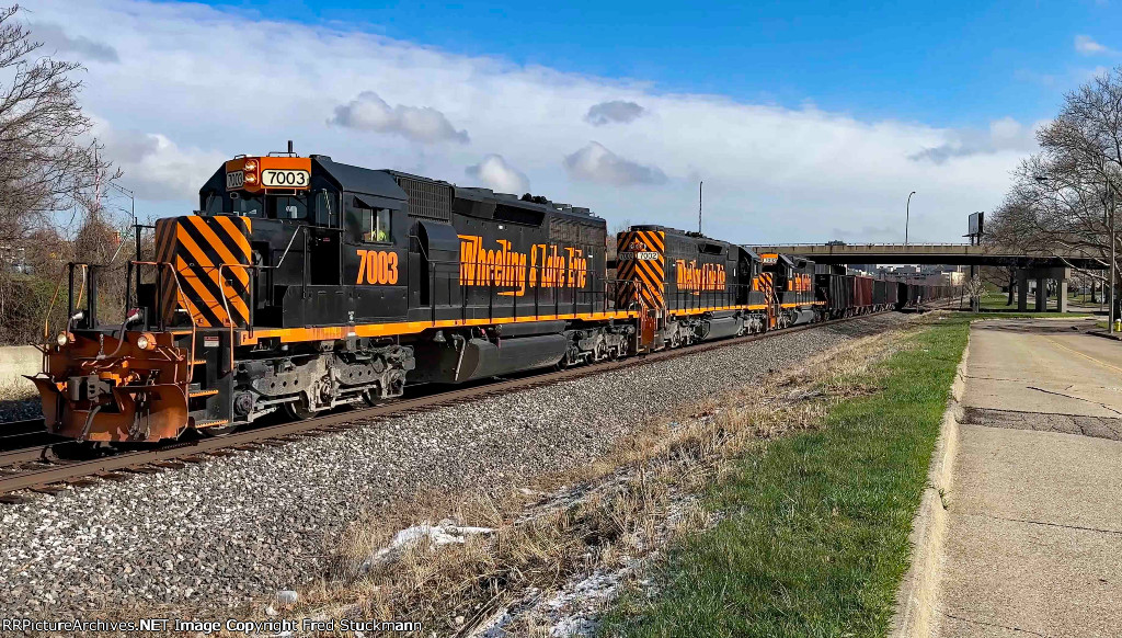 WE 7003 leads the loads.